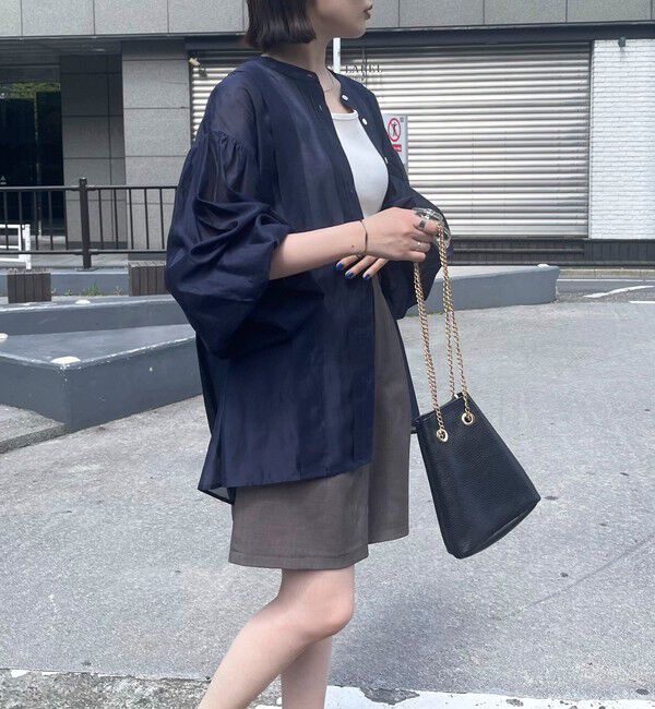 fredy emue「シアーデザインタックシャツ」|シャツ・ブラウス|