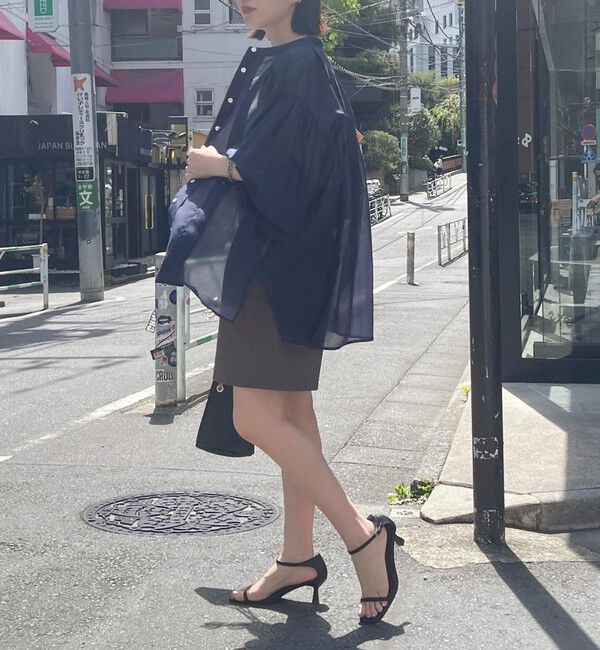 fredy emue「シアーデザインタックシャツ」|シャツ・ブラウス|