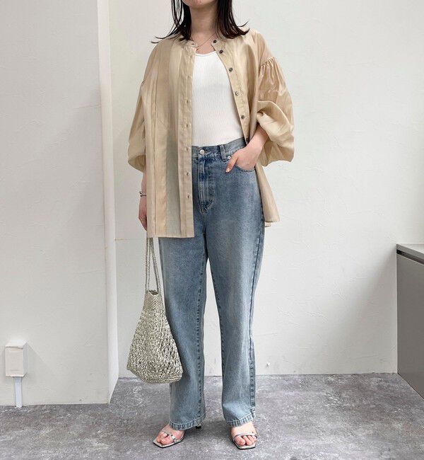 fredy emue「シアーデザインタックシャツ」|シャツ・ブラウス|