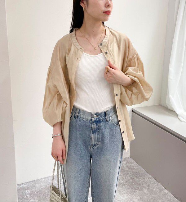 fredy emue「シアーデザインタックシャツ」|シャツ・ブラウス|