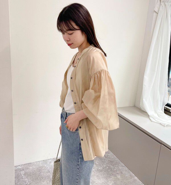 fredy emue「シアーデザインタックシャツ」|シャツ・ブラウス|