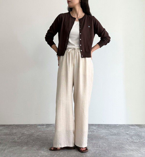 fredy emue「FR刺繍ベーシックサマーカーディガン」|カーディガン|