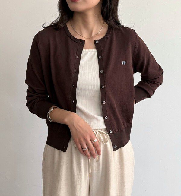 fredy emue「FR刺繍ベーシックサマーカーディガン」|カーディガン|