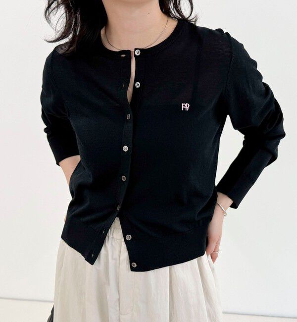 fredy emue「FR刺繍ベーシックサマーカーディガン」|カーディガン|