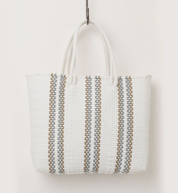 fredy emue「【MoonBird /ムーンバード】柄編みメルカドバッグ M」|かごバッグ|