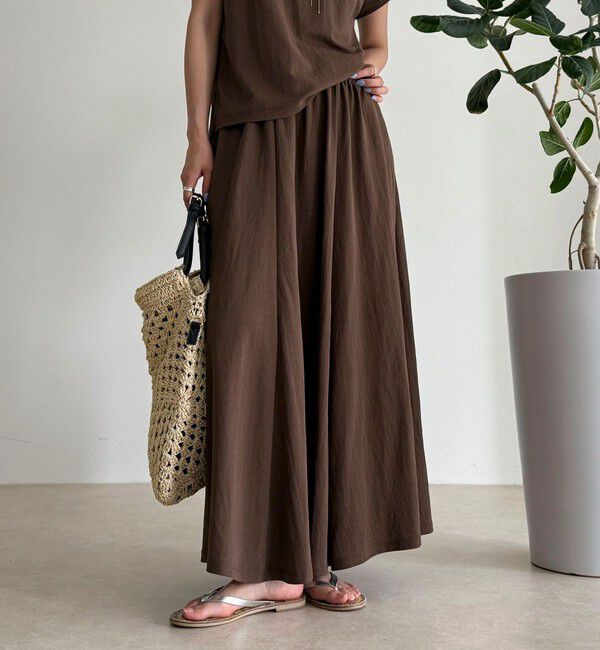 fredy emue「《セットアップ対応》タンブラー鹿の子フレアースカート」|スカート|