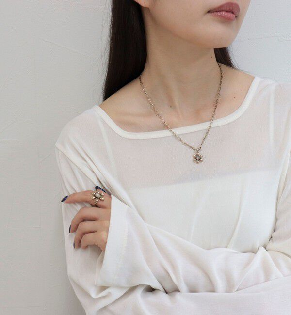 fredy emue「カラーストーンフラワーネックレス」|ネックレス|