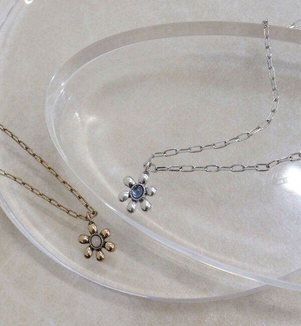 fredy emue「カラーストーンフラワーネックレス」|ネックレス|ブルー