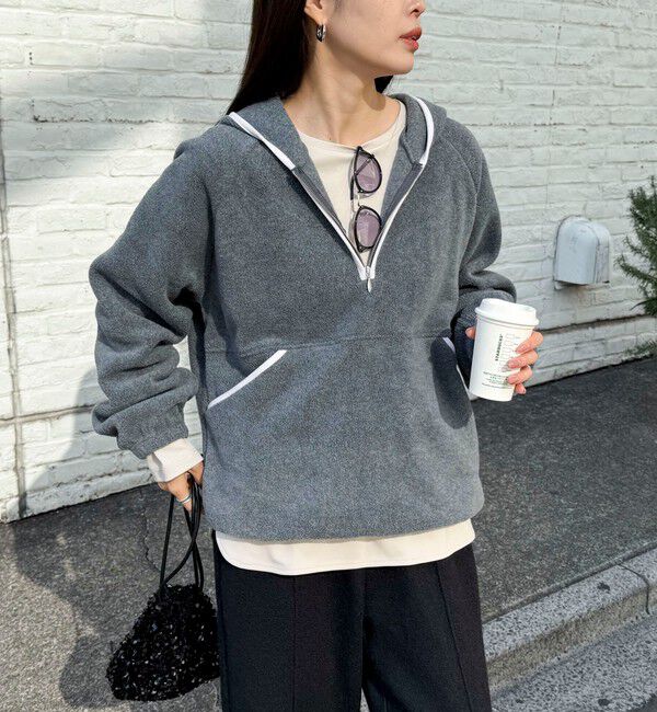 fredy emue「フード付きフリースアノラック」|スウェット・ジャージ|