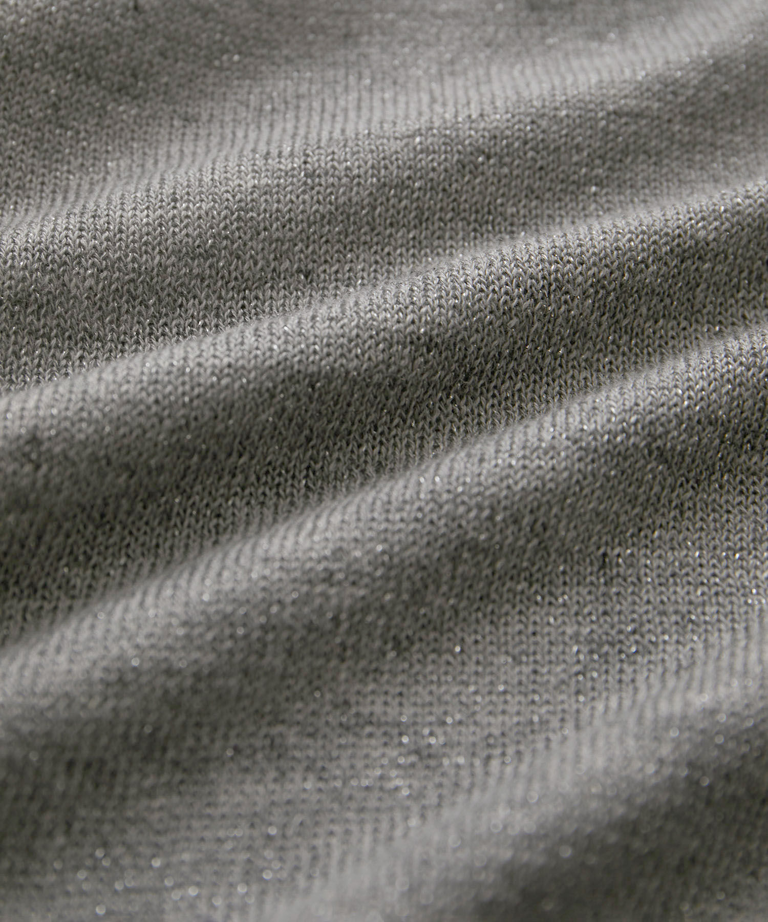 SALON adam et rope'「スパークルリネンラメフレンチスリーブVネックプルオーバー」|ニット・セーター|