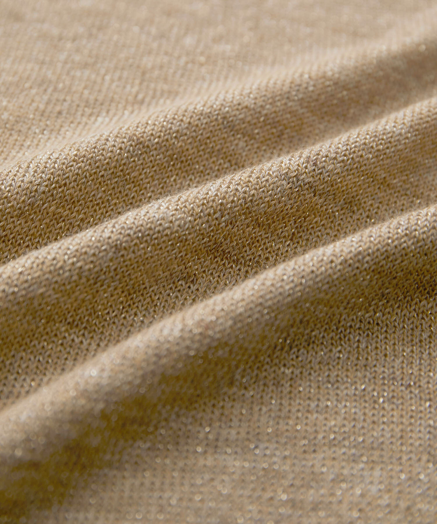 SALON adam et rope'「スパークルリネンラメフレンチスリーブVネックプルオーバー」|ニット・セーター|