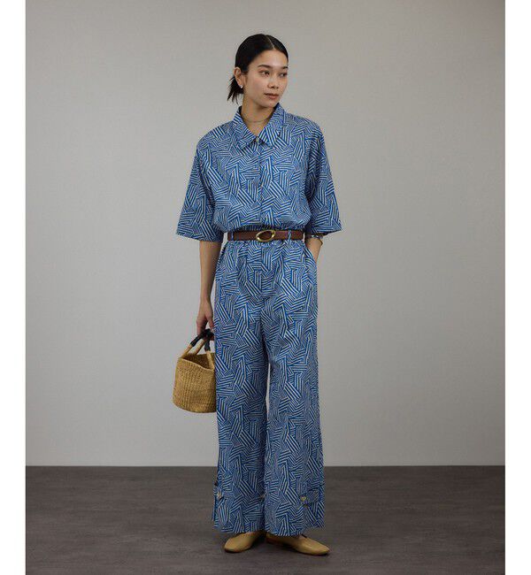 SALON adam et rope'「リバティオールインワン / ロンパース」|オールインワン|ブルー系(45)