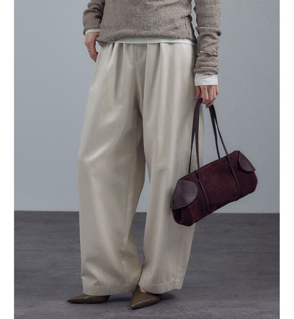 サテンフェードイージーカーヴィーパンツ（SALON adam et rope