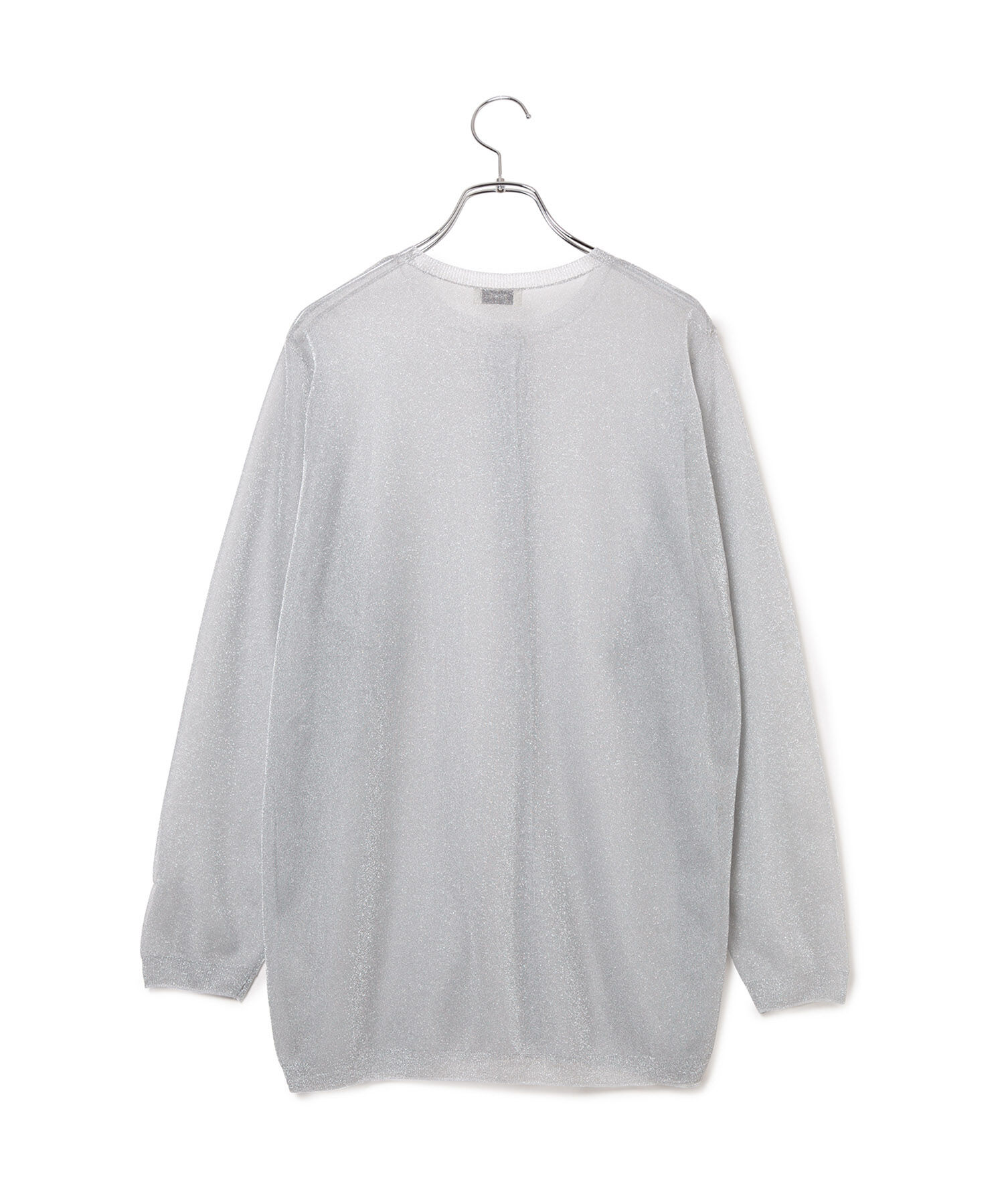 ROPE「【洗える】ラメシアーミドル丈カーディガン【アンサンブル対応】」|カーディガン|