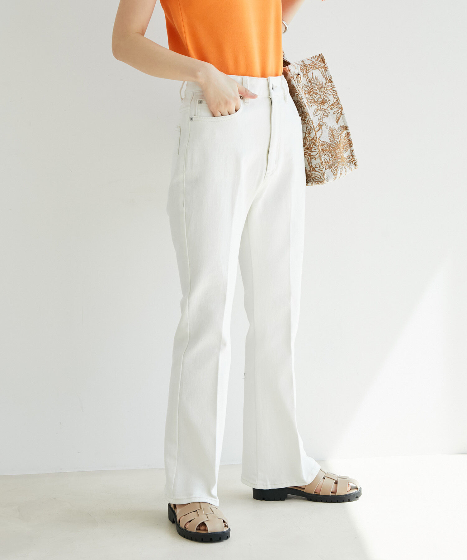 VIS「美脚デニムフレアパンツ」|デニム|