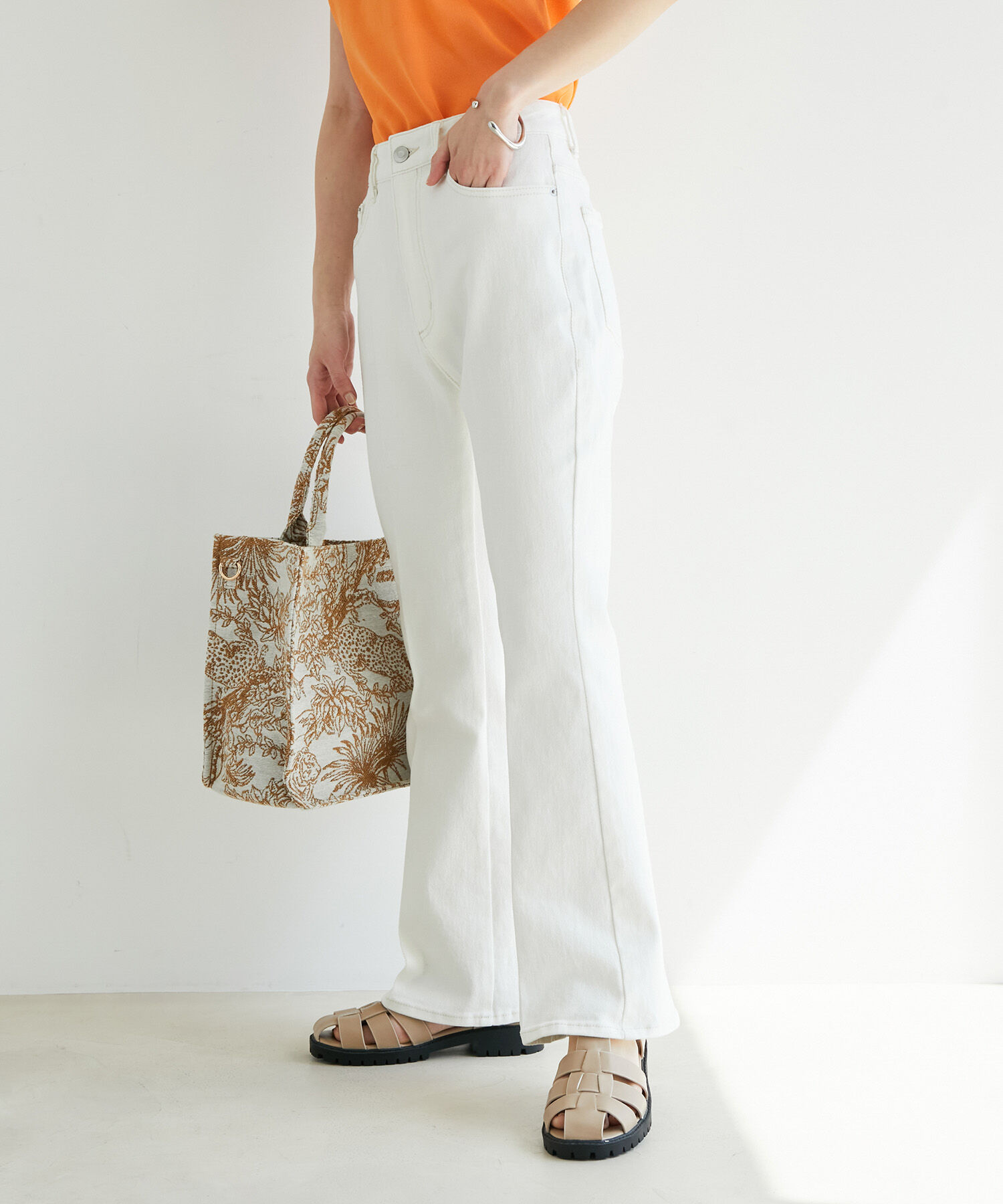 VIS「美脚デニムフレアパンツ」|デニム|