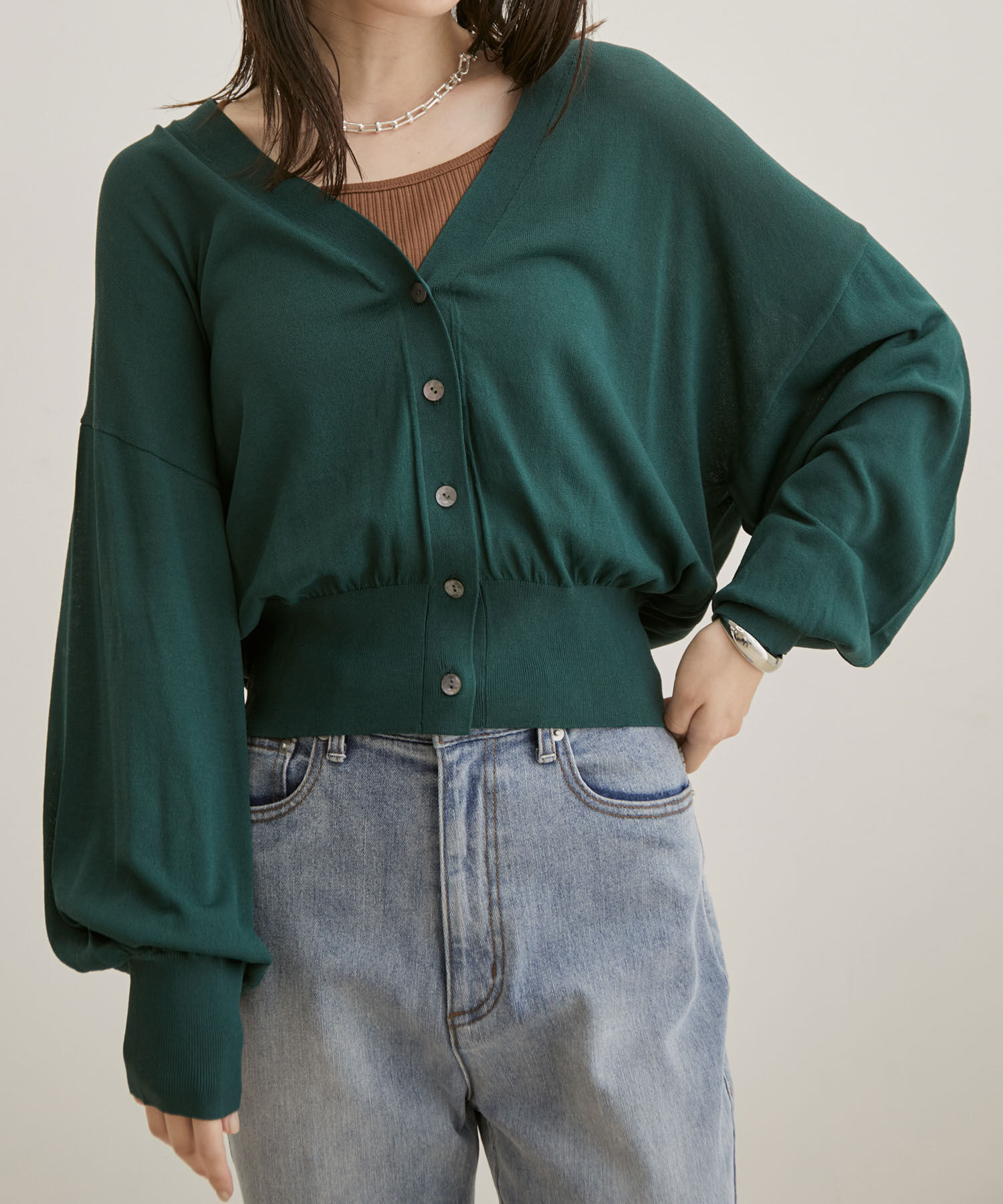 VIS「リラックスVネックカーディガン」|カーディガン|