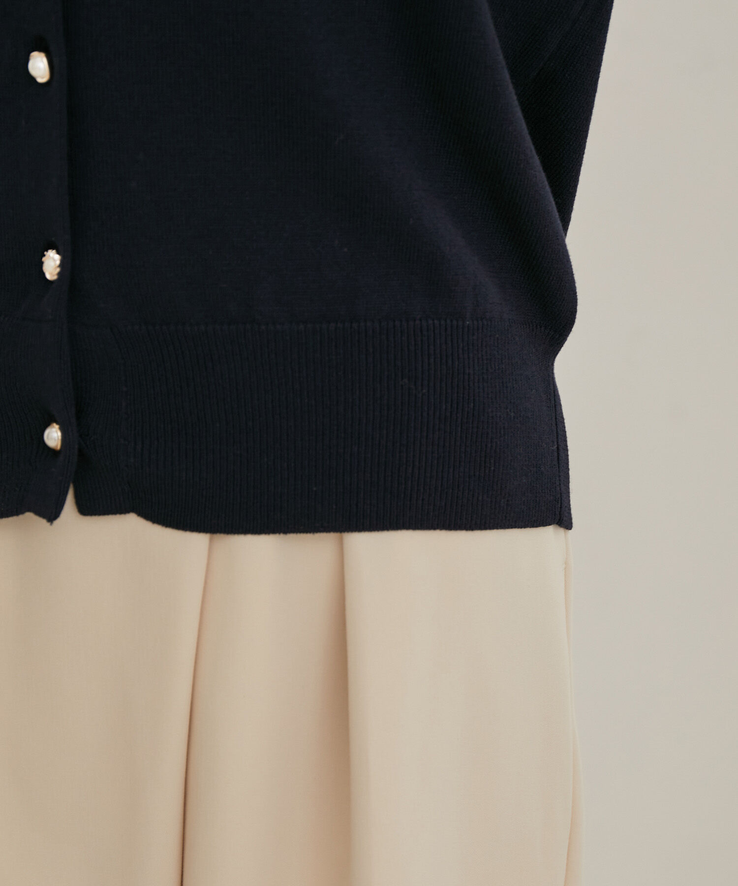 VIS「【UVケア】【BIO LIFE】色々釦クルーカーディガン」|カーディガン|