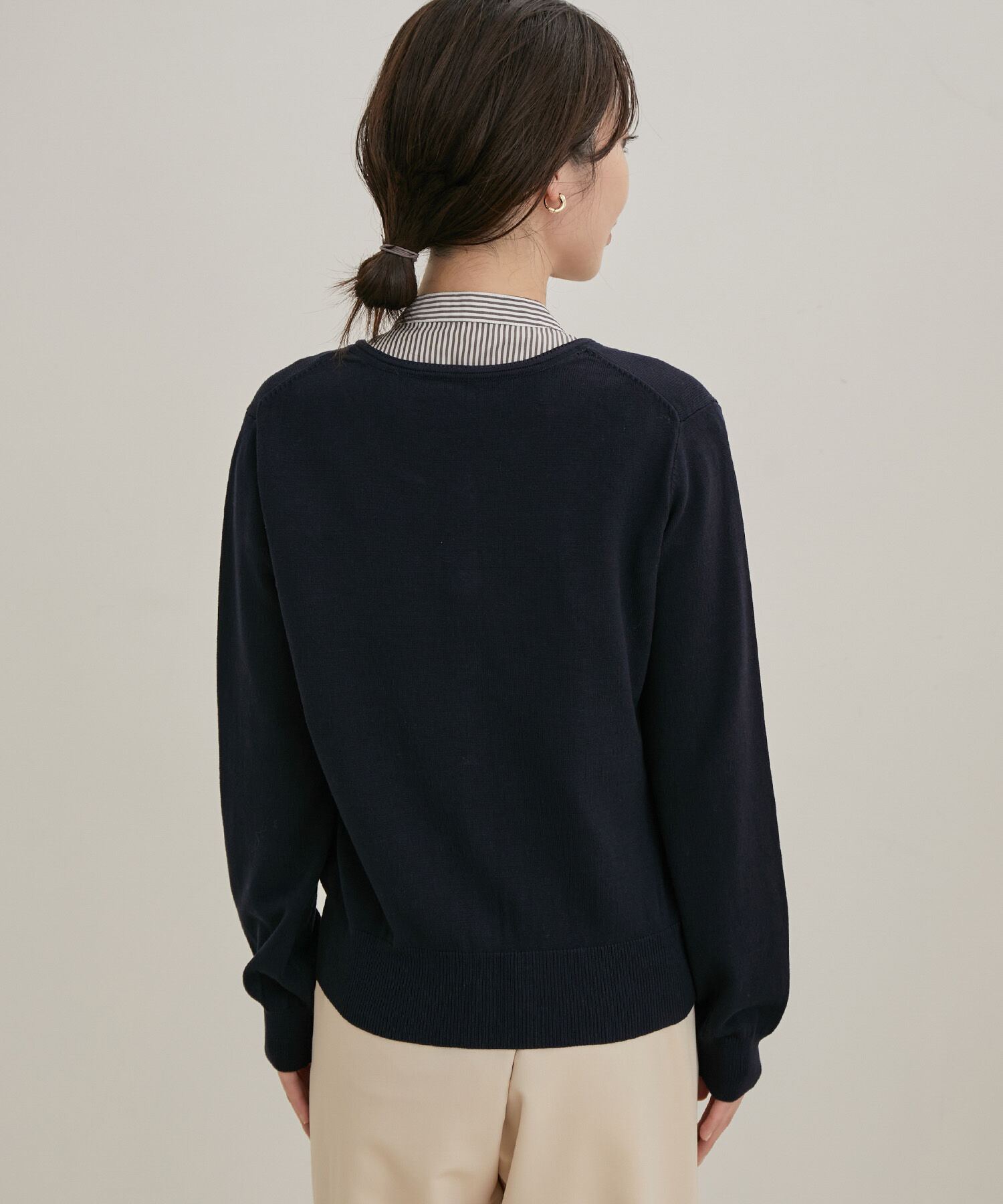 VIS「【UVケア】【BIO LIFE】色々釦クルーカーディガン」|カーディガン|