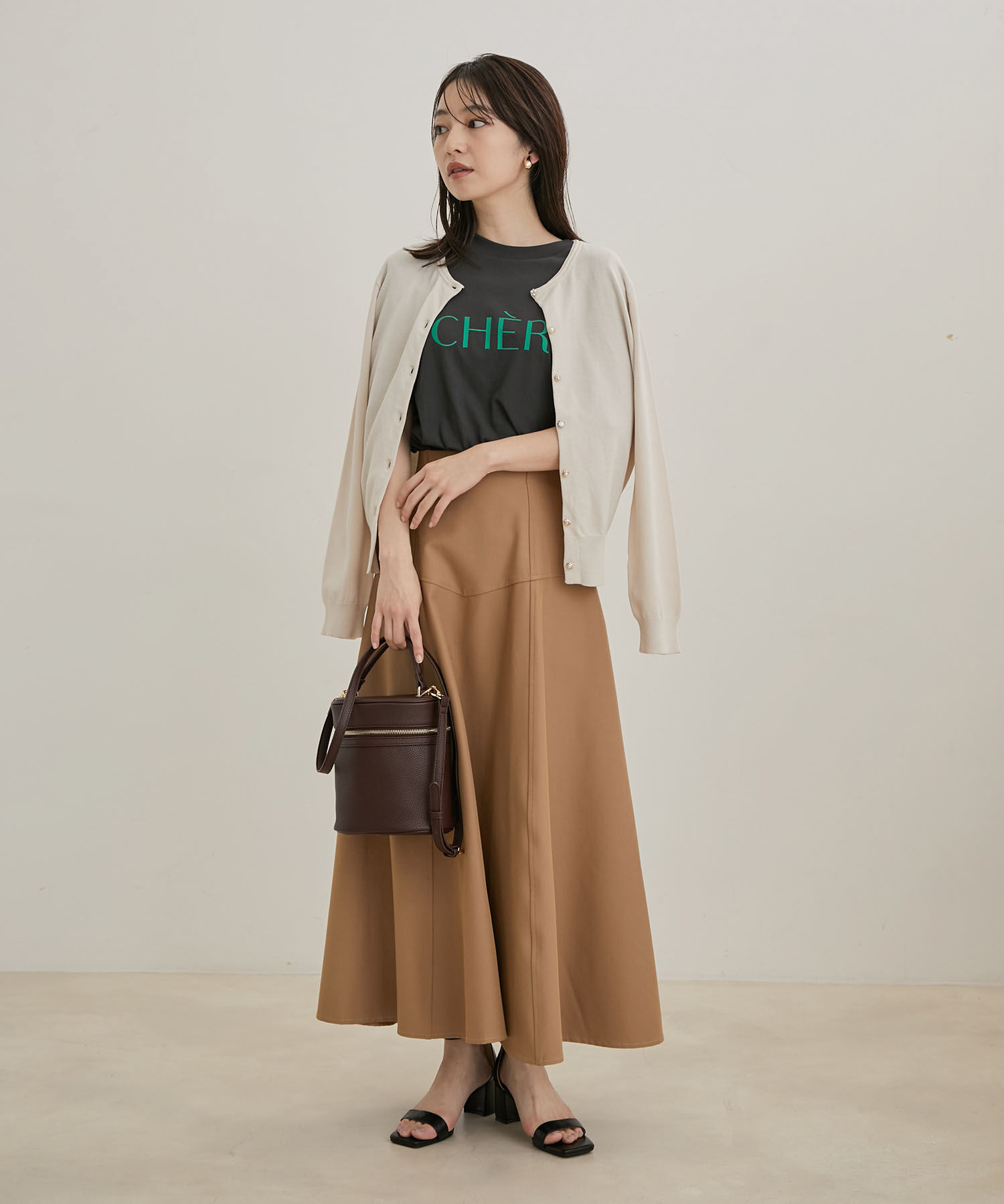 VIS「【UVケア】【BIO LIFE】色々釦クルーカーディガン」|カーディガン|