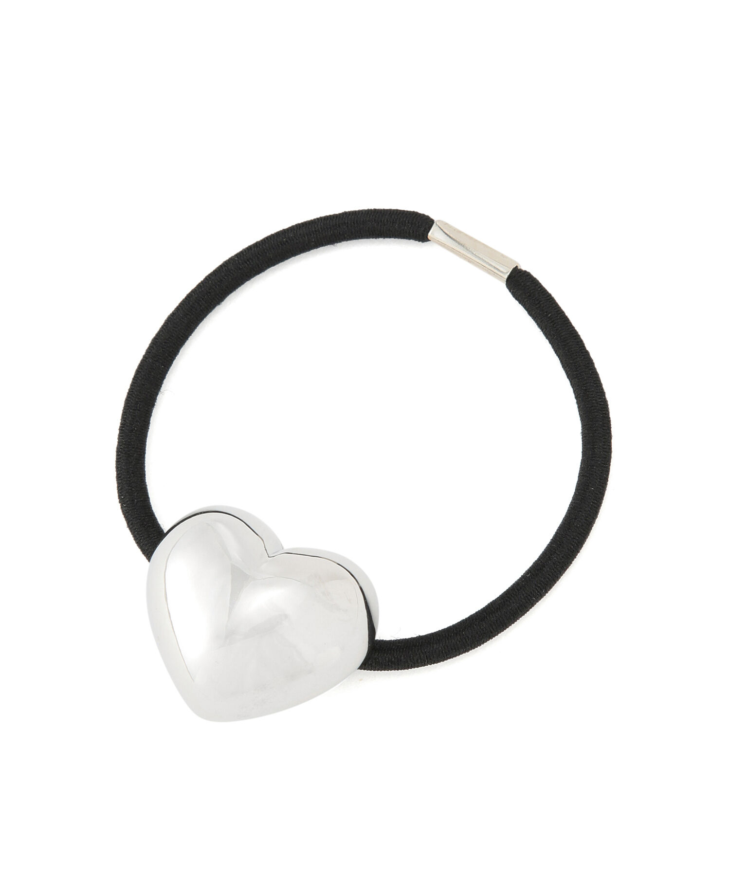 VIS「ハートモチーフヘアゴム」|ヘアゴム・シュシュ|シルバー(93)