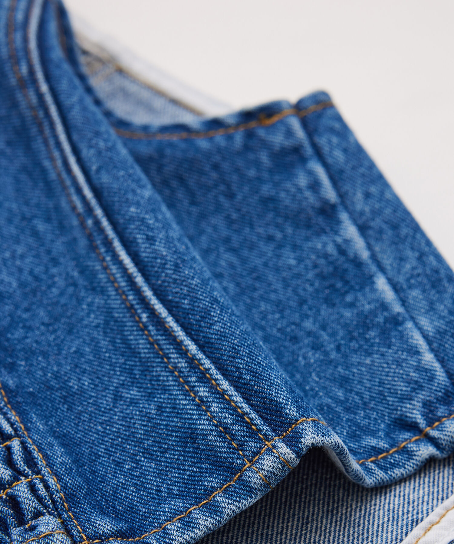 VIS「【セットアップ対応】切替ラインデニムビスチェ【洗える】」|ベスト・ジレ|