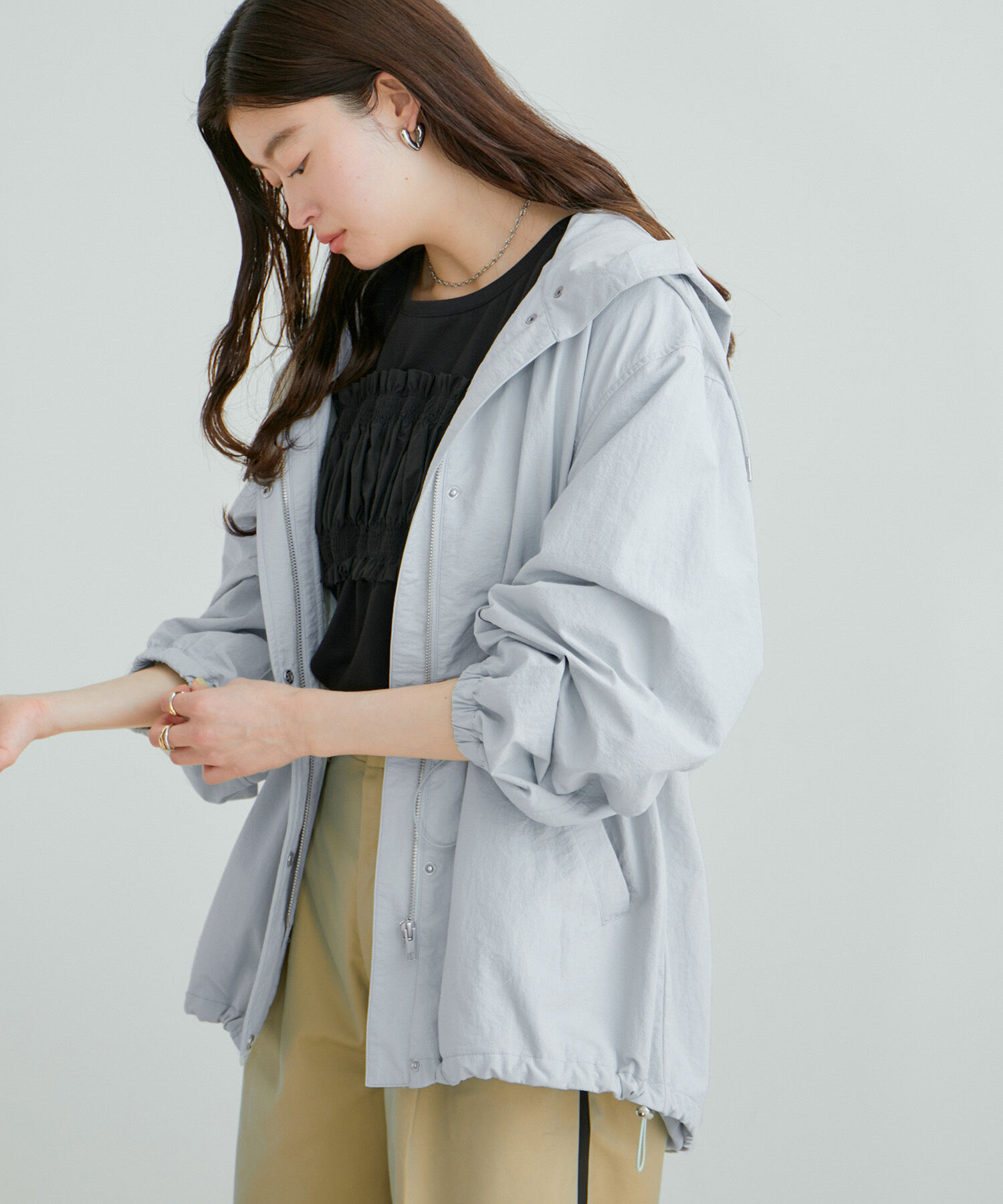 VIS「【UVケア・撥水】フーデットマウンテンパーカー」|アウトドア|