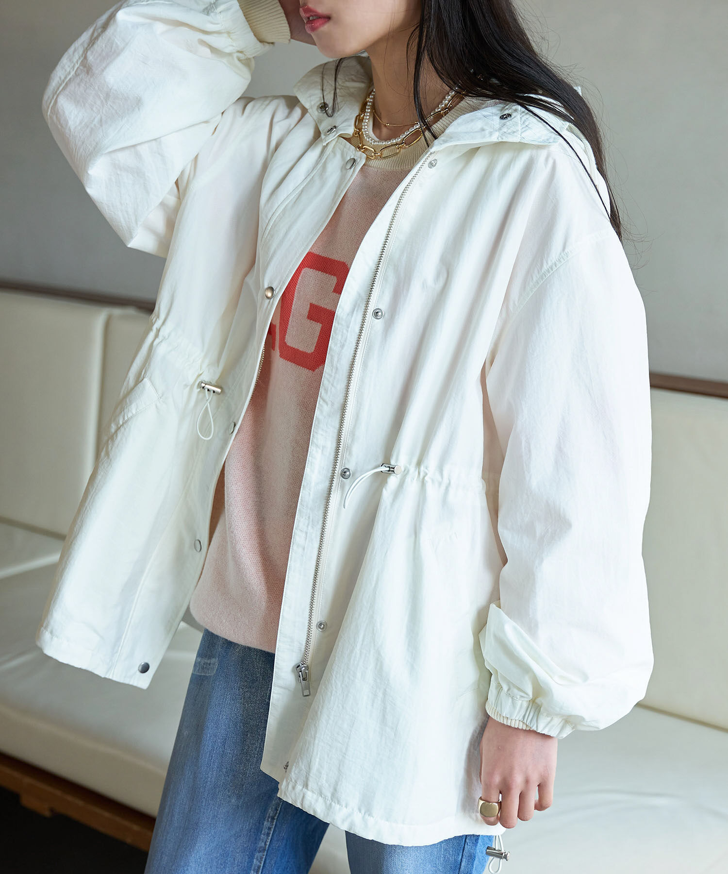 VIS「【UVケア・撥水】フーデットマウンテンパーカー」|アウトドア|