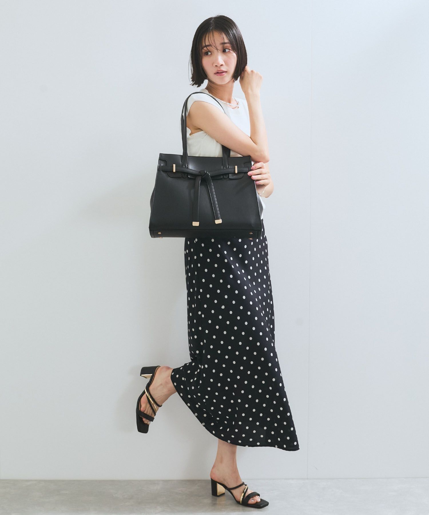 VIS「【A4収納】フラップタイトートバッグ」|トートバッグ|