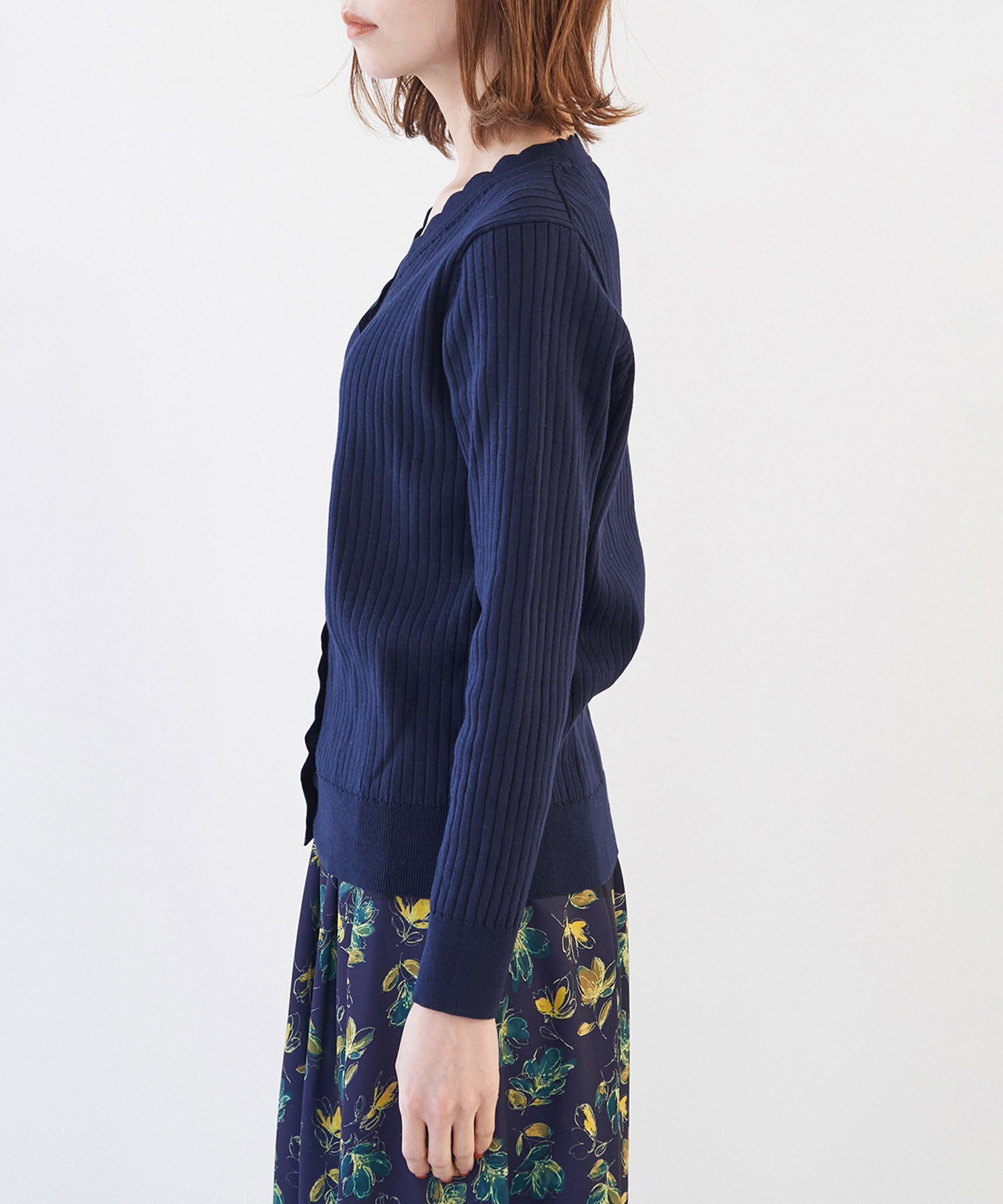 Rope&rsquo;Picnic「オーガニックスイスニットカーディガン」|カーディガン|