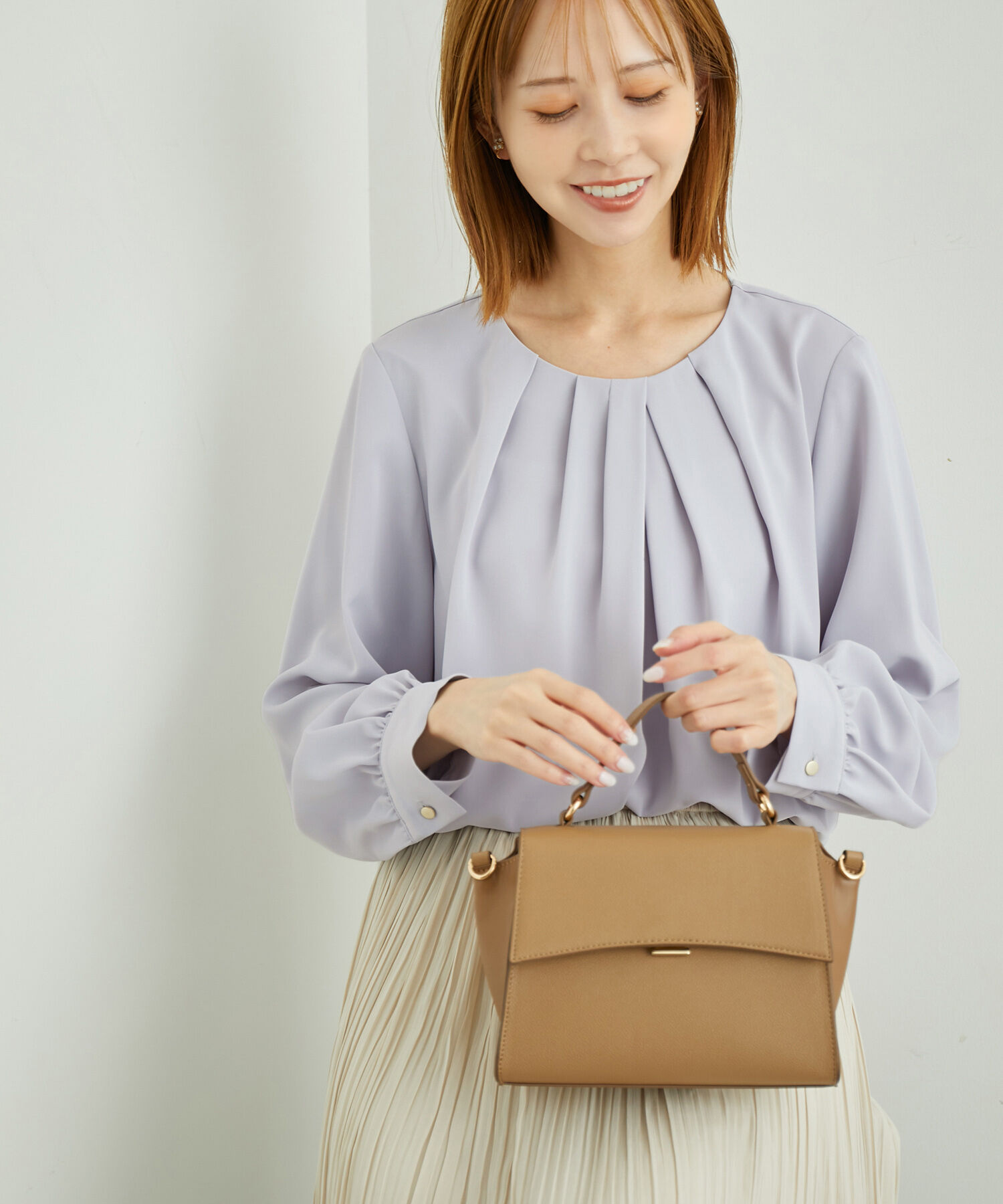 Rope&rsquo;Picnic「白からの解放！多機能ブラウス/ドレープタックブラウス」|シャツ・ブラウス|