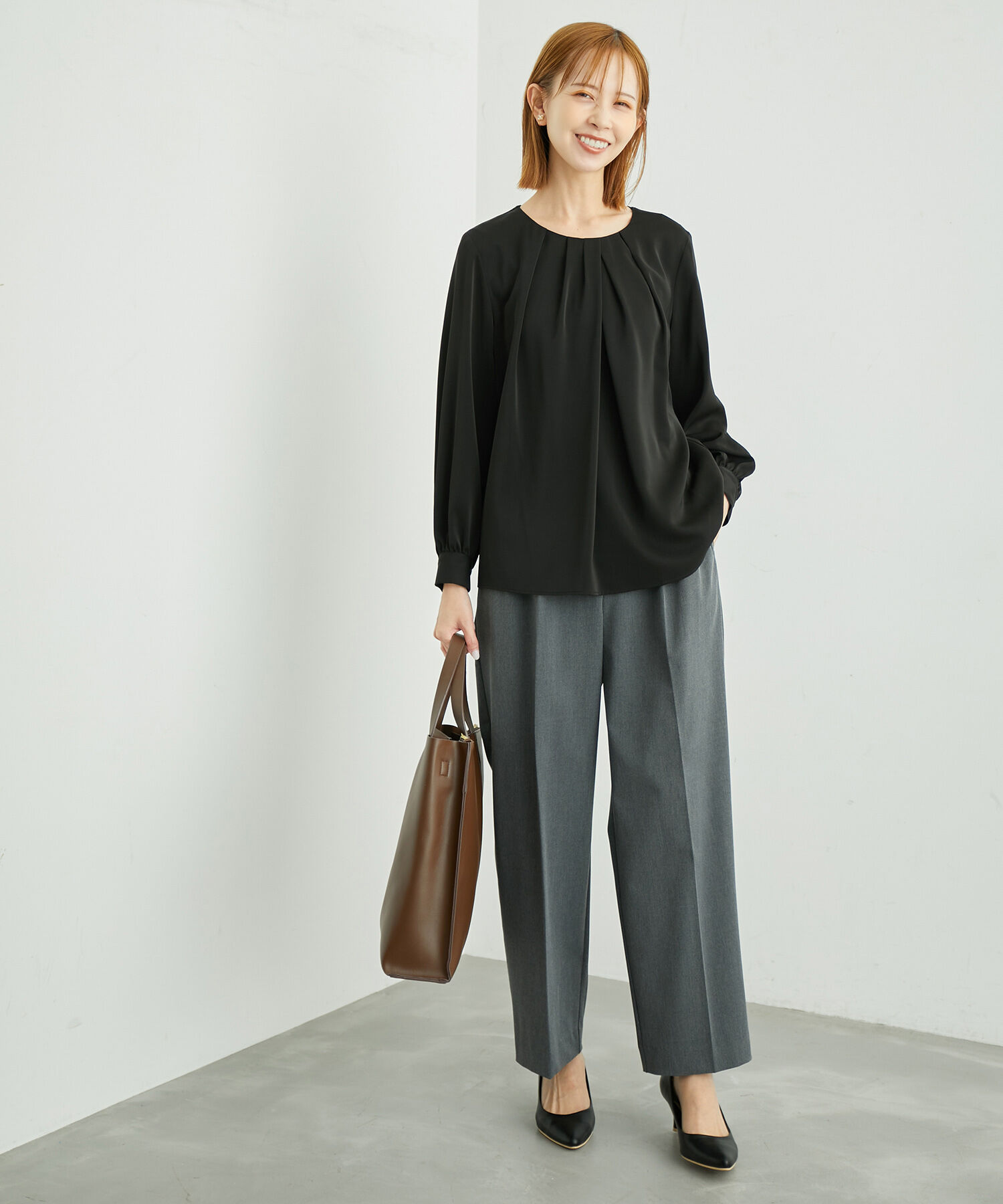 Rope&rsquo;Picnic「白からの解放！多機能ブラウス/ドレープタックブラウス」|シャツ・ブラウス|