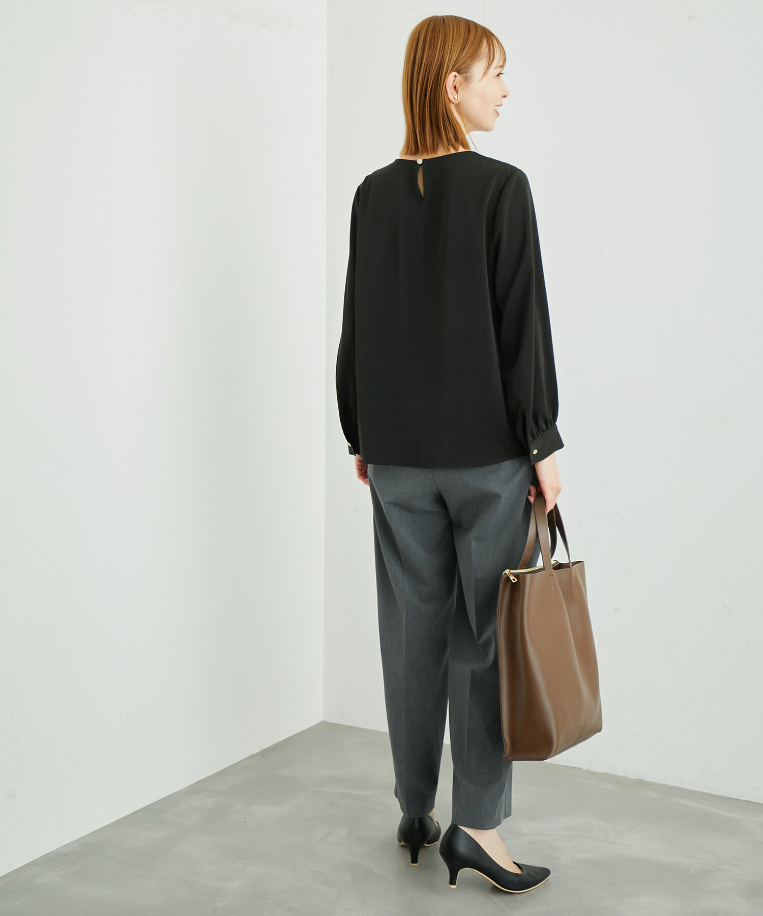 Rope&rsquo;Picnic「白からの解放！多機能ブラウス/ドレープタックブラウス」|シャツ・ブラウス|