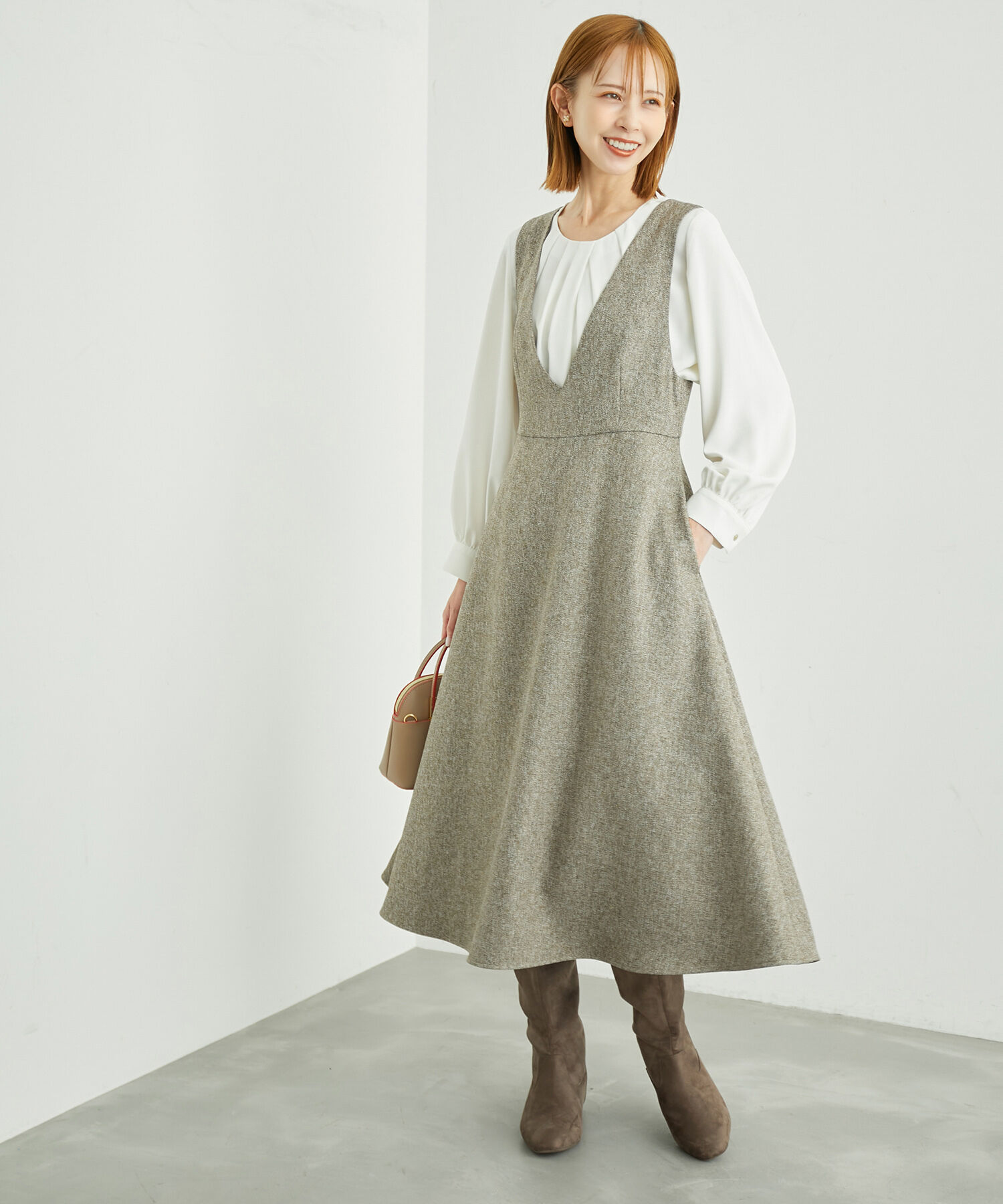 Rope&rsquo;Picnic「白からの解放！多機能ブラウス/ドレープタックブラウス」|シャツ・ブラウス|