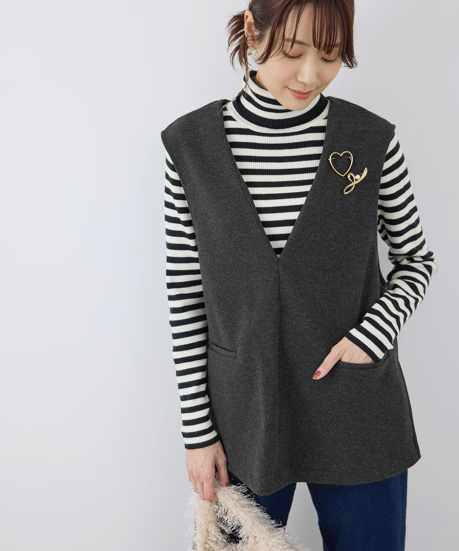 Rope&rsquo;Picnic「セットアップ対応/ベストトップス」|ベスト・ジレ|