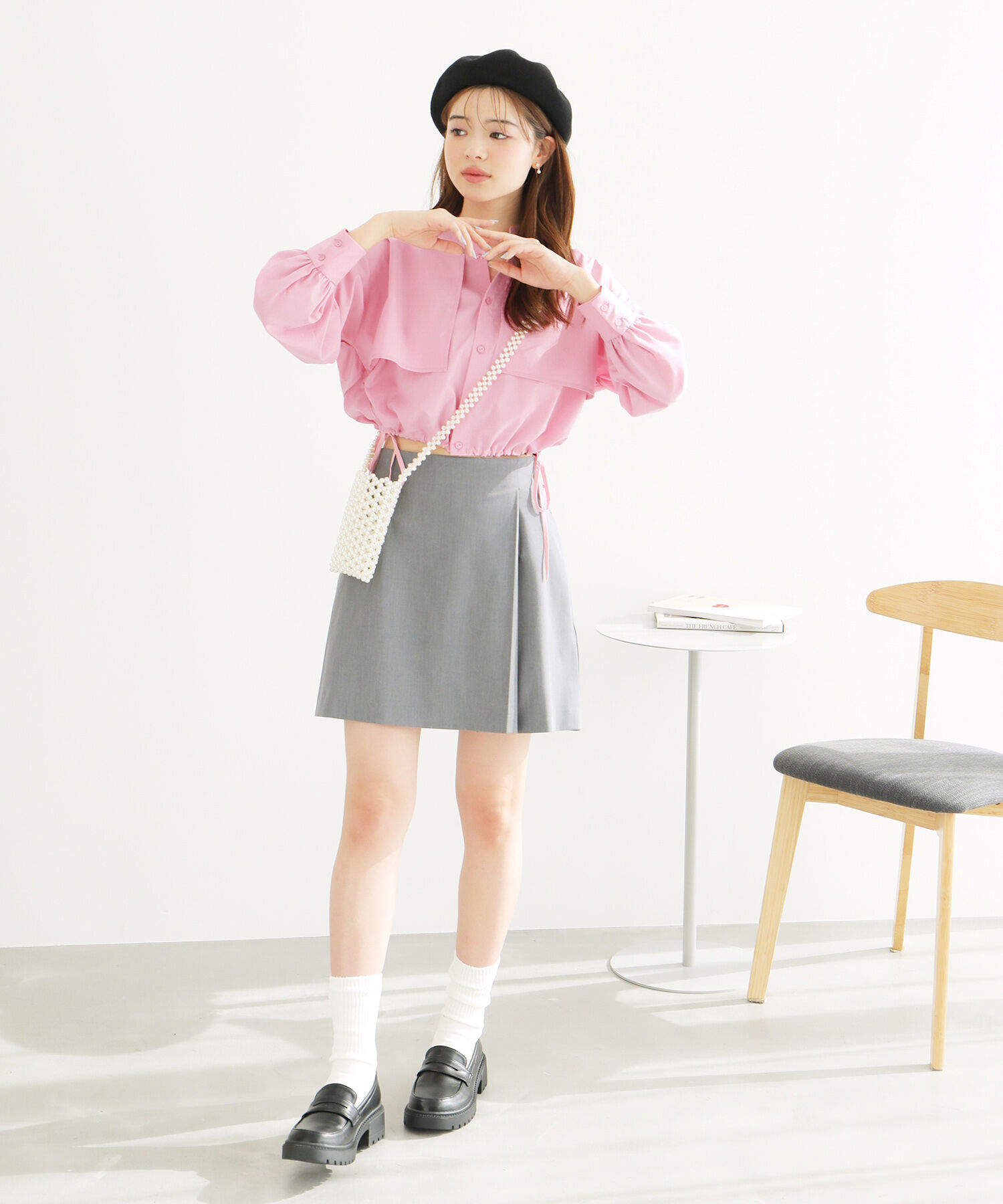 Rope&rsquo;Picnic「ヨークドロストクロップドシャツ」|シャツ・ブラウス|