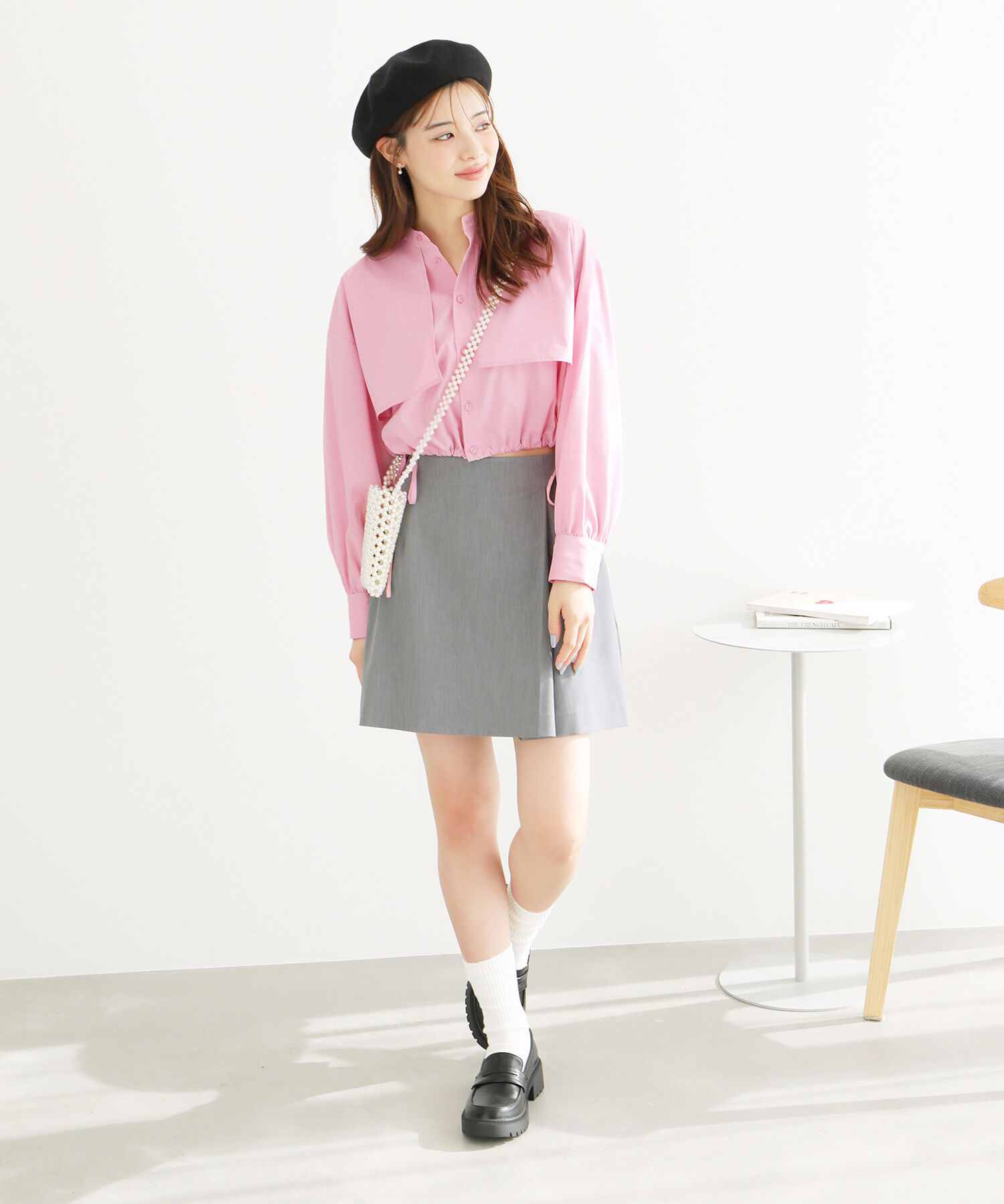 Rope&rsquo;Picnic「ヨークドロストクロップドシャツ」|シャツ・ブラウス|