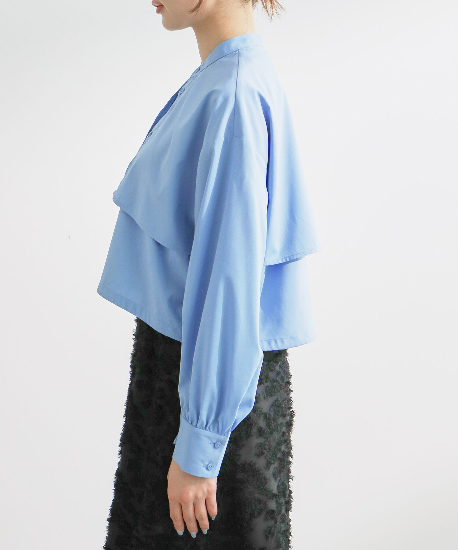 Rope&rsquo;Picnic「ヨークドロストクロップドシャツ」|シャツ・ブラウス|