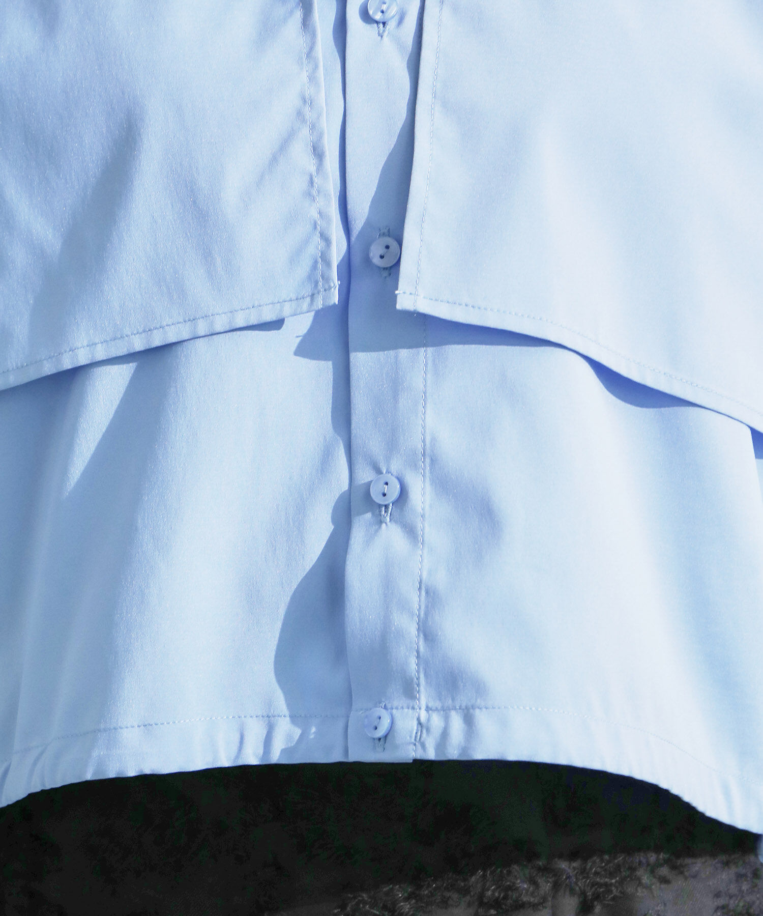 Rope&rsquo;Picnic「ヨークドロストクロップドシャツ」|シャツ・ブラウス|