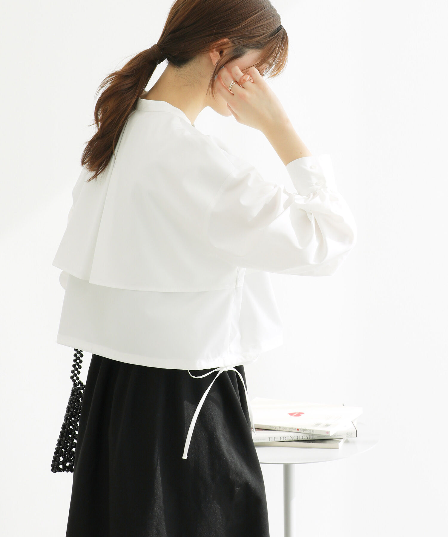 Rope&rsquo;Picnic「ヨークドロストクロップドシャツ」|シャツ・ブラウス|