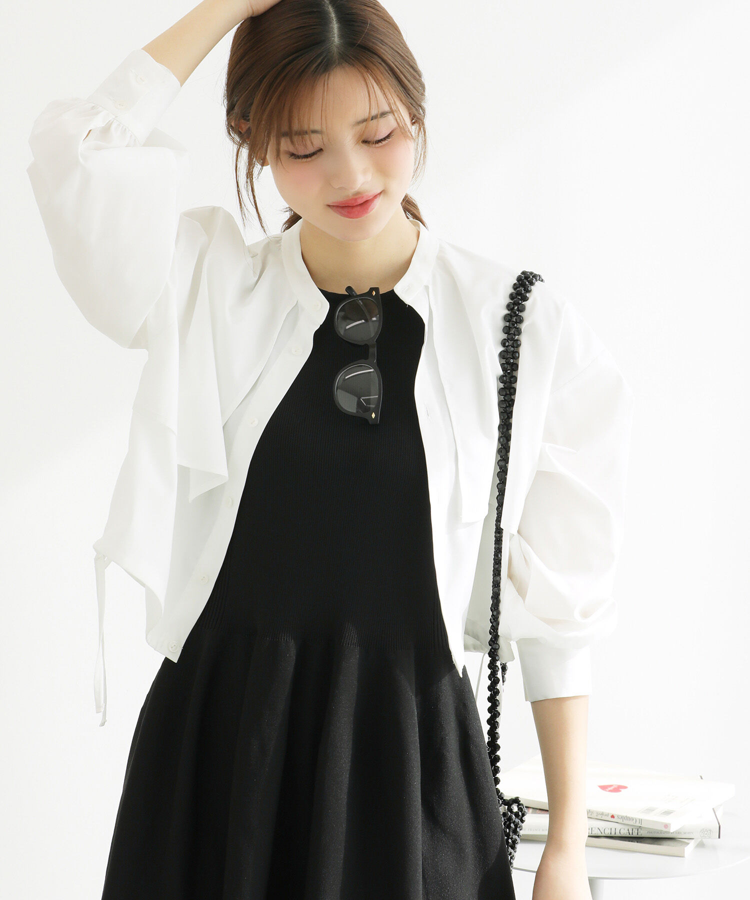 Rope&rsquo;Picnic「ヨークドロストクロップドシャツ」|シャツ・ブラウス|