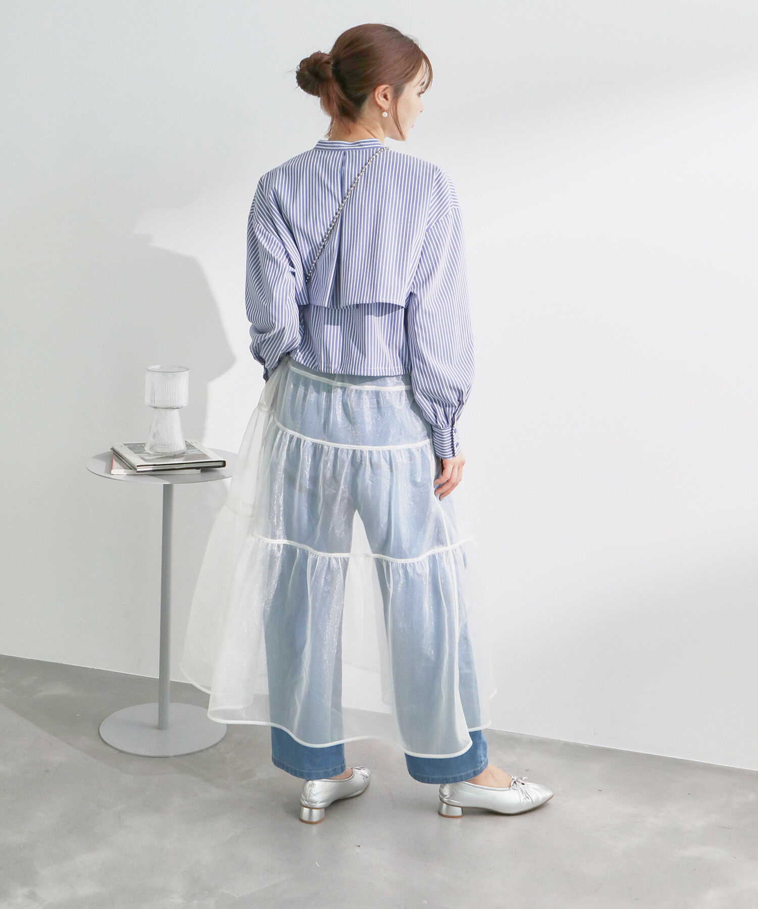 Rope&rsquo;Picnic「ヨークドロストクロップドシャツ」|シャツ・ブラウス|