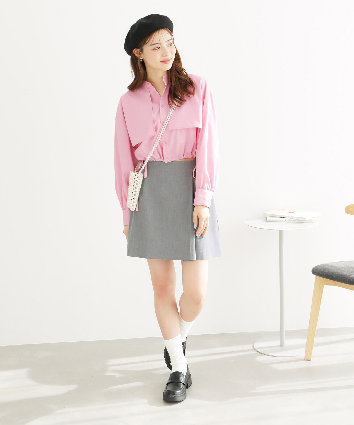 Rope&rsquo;Picnic「ヨークドロストクロップドシャツ」|シャツ・ブラウス|