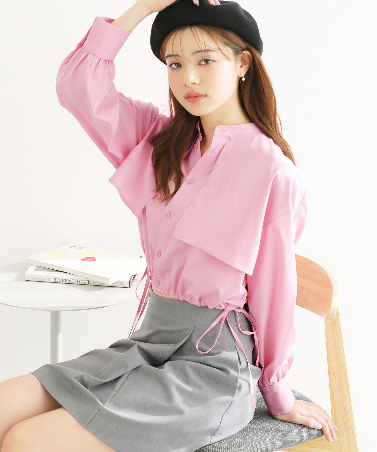 Rope&rsquo;Picnic「ヨークドロストクロップドシャツ」|シャツ・ブラウス|