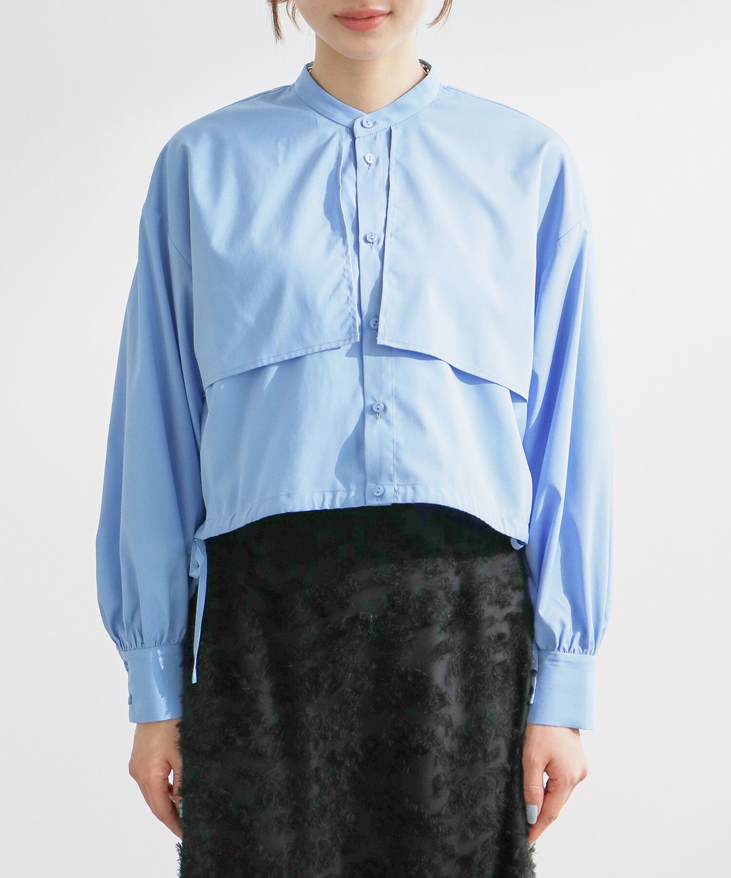 Rope&rsquo;Picnic「ヨークドロストクロップドシャツ」|シャツ・ブラウス|