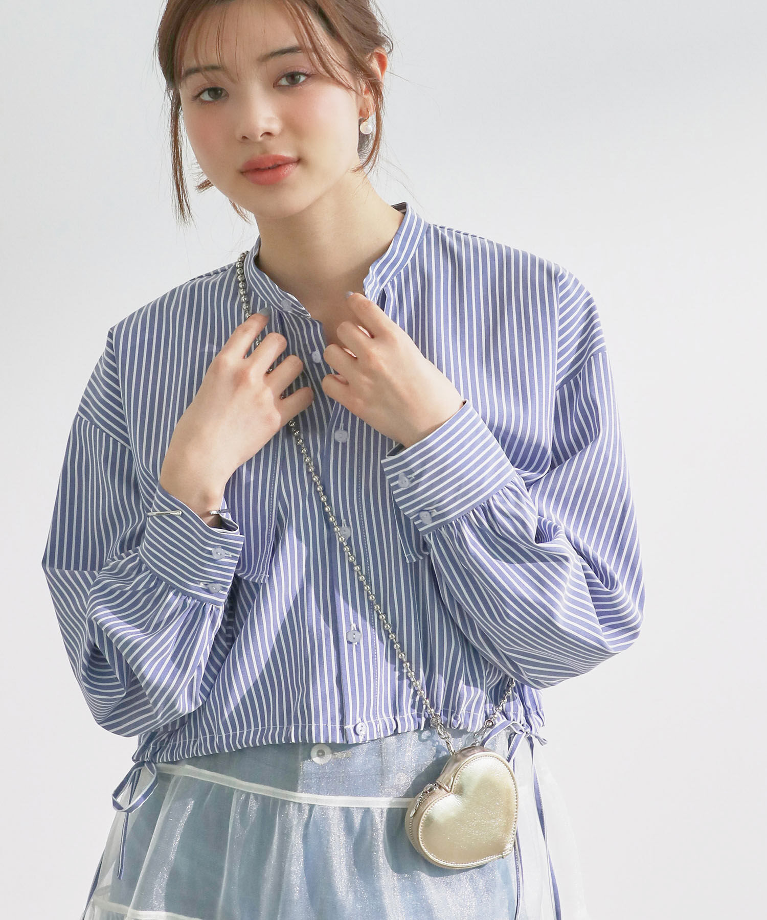 Rope&rsquo;Picnic「ヨークドロストクロップドシャツ」|シャツ・ブラウス|