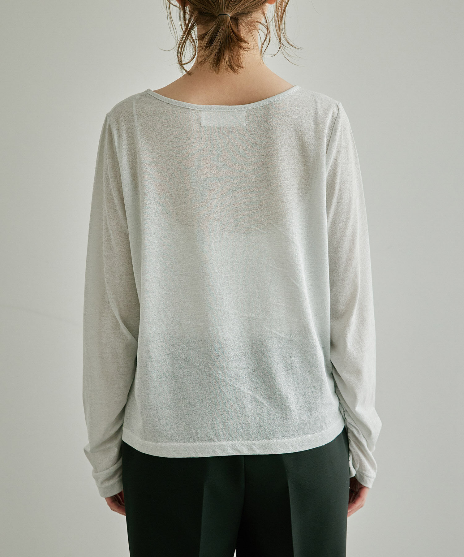 Rope&rsquo;Picnic「シアーラメインナーカットソー」|Tシャツ・カットソー|