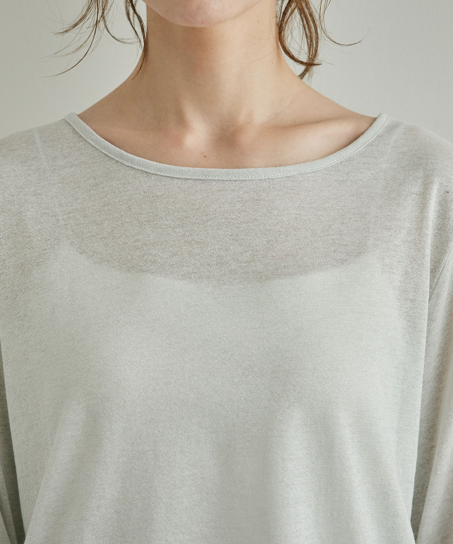 Rope&rsquo;Picnic「シアーラメインナーカットソー」|Tシャツ・カットソー|