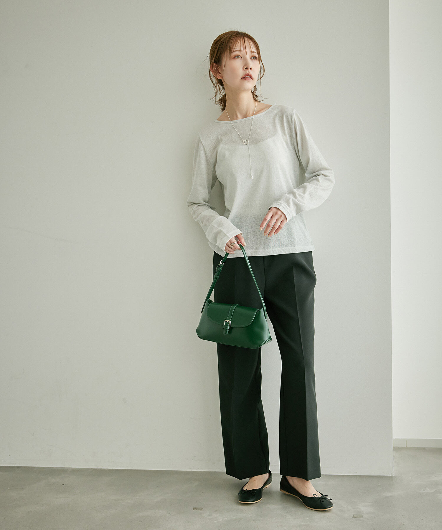 Rope&rsquo;Picnic「シアーラメインナーカットソー」|Tシャツ・カットソー|