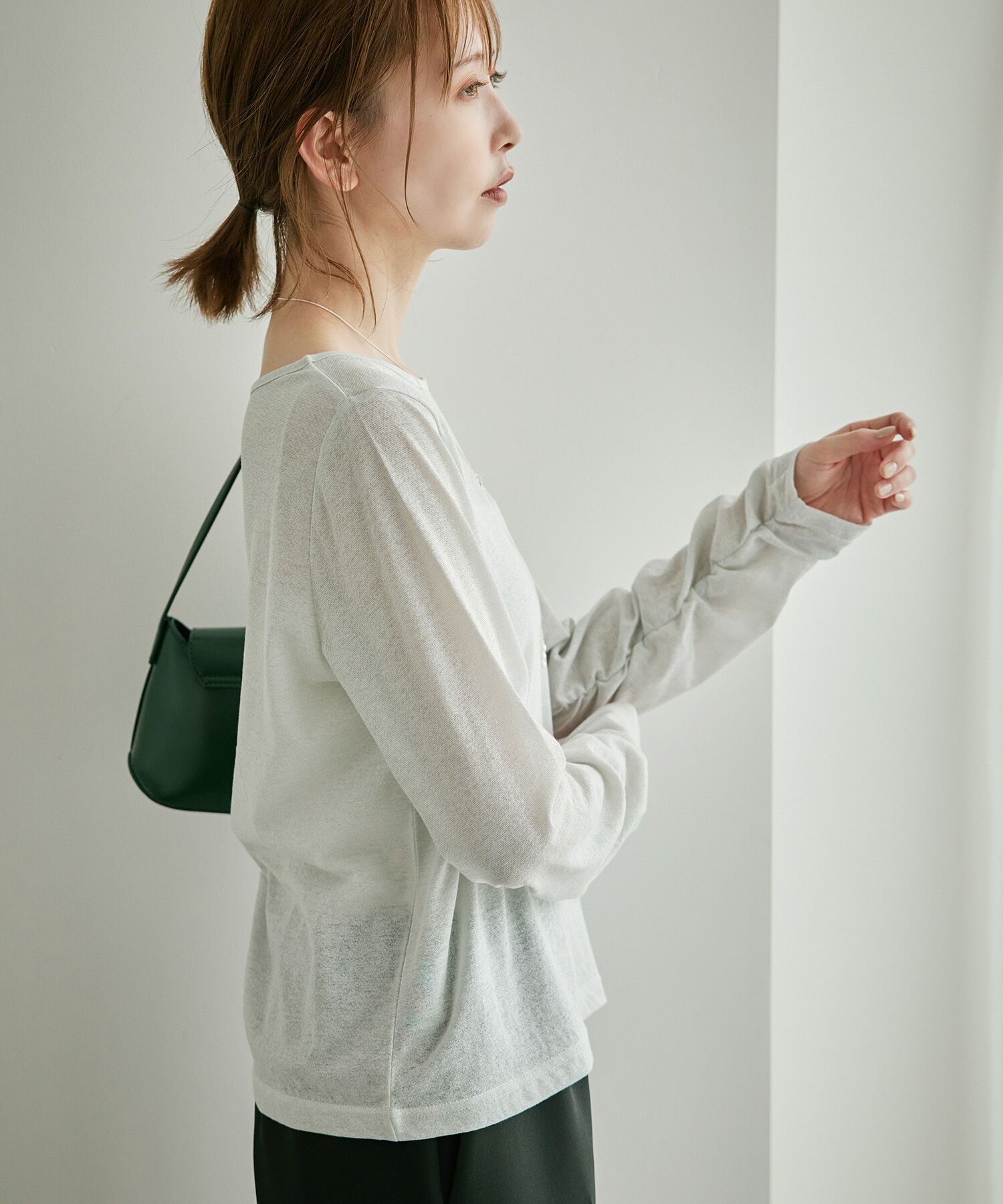 Rope&rsquo;Picnic「シアーラメインナーカットソー」|Tシャツ・カットソー|